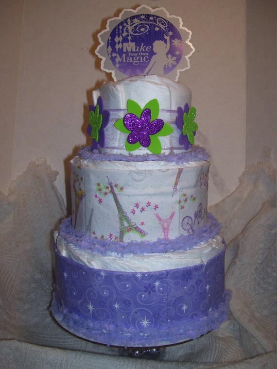 diaper cake for twins boy and girl