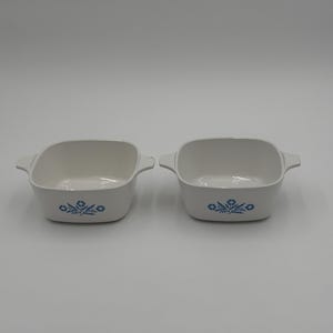 Vintage Very Rare Corning Ware Cornfllower small baking dishes