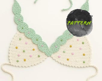 POLKA DOTS CROCHET Bikini Pattern | How to make and croche cute crochet bikini