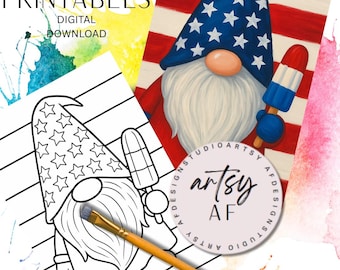 Adult & Kids paint party printable -Digital Download