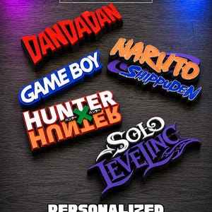 Personalized Logo Sign – Custom Anime, Gaming & Movie Display (15cm / 5.9in)