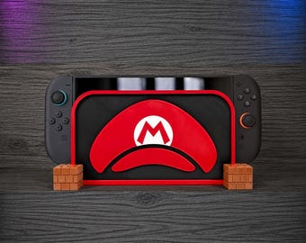Nintendo Switch 2 Dock Cover - Verwisselbare frontjes - Dockbeschermer - Mario Dock Skin - Magnetische dockplaat - Gamingcadeau