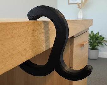 Minimalistic Portable Under Desk Bag Hook | Table Top Purse Hanger
