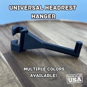 Bow/Hard Hat Hanger For Car or Truck | Head Rest Hanger