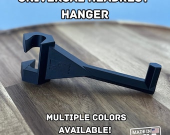Bow/Hard Hat Hanger For Car or Truck | Head Rest Hanger