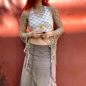 Asymmetrical Mesh Fairy Top - Made To Measure Crochet Pattern (PDF)