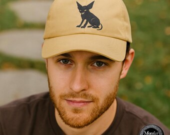 Chupacabra Embroidered Dad Hat: Cryptid Cryptozoology Baseball Cap