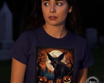 Chupacabra Halloween Shirt: Cryptid Pumpkin Patch Graphic Tee