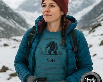 Yeti-T-shirt: Himalayan Bigfoot-shirt voor fans van cryptozoölogie