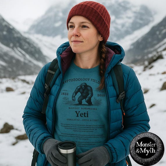 Yeti T-Shirt: Himalayan Bigfoot Tee for Cryptozoology Fans