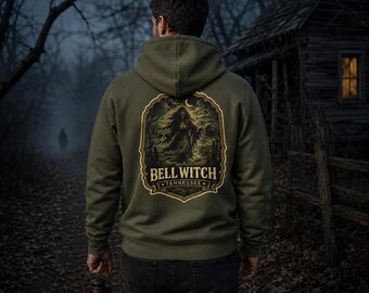Bell Witch Horror Crest hoodie | Tennessee ghost legend, witch silhouette
