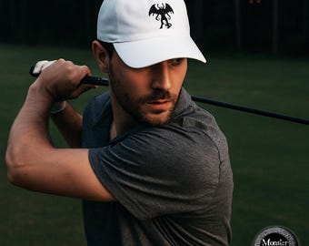 Embroidered Jersey Devil Dad Hat: Cryptid Folklore Cap
