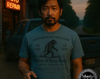Beast of Bray Road-T-shirt: Wisconsin Werewolf Cryptid Field Guide