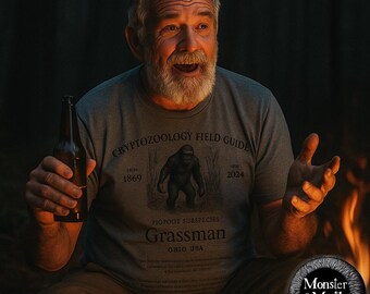 Grassman Shirt: Ohio Cryptid Bigfoot Tee for Cryptozoology Fans
