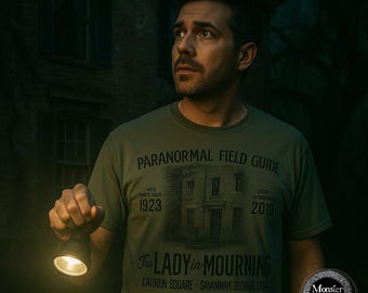 Lady in Mourning Comfort Colors Tee: Haunted Savannah Paranormal Shirt