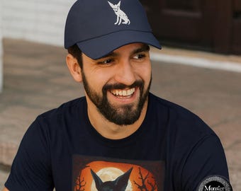 Embroidered Chupacabra Dad Hat: Cryptid Cryptozoology Cap