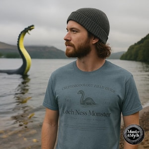 Cryptozoology Shirt Loch Ness Monster Tee Cryptid Research Clothing for Collectors and Believers in Mysterious Aquatic Creatures and Legends