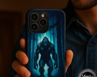 Creepy Bigfoot iPhone Case: Forest Cryptid Phone Cover