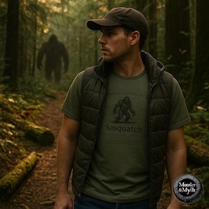 Cryptozoology Sasquatch Shirt Bigfoot field guide tee pacific northwest cryptid forest creature legend
