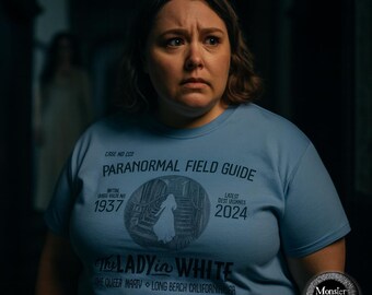 Lady in White Ghost Shirt: Queen Mary Paranormal Tee