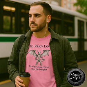 Jersey Devil Cryptid T-Shirt Funny New Jersey Urban Legend Tee for Folklore Fans and Cryptozoologists Monster & Myth Apparel