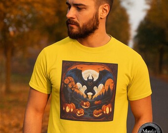 Jersey Devil Halloween Shirt: Cryptid Pumpkin Patch Graphic Tee