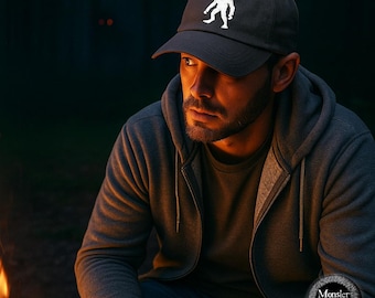 Roguru Cryptid Dad Hat: Embroidered Dogman Cap