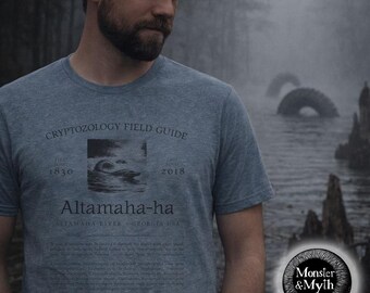 Cryptozoology Field Guide Altamaha-ha Shirt Georgia River Monster Tee