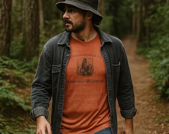 Tennessee Wildman cryptozoölogie veldgids shirt Bigfoot ondersoort folklore wezen T-shirt voor Cryptid-verzamelaars en monsterliefhebbers