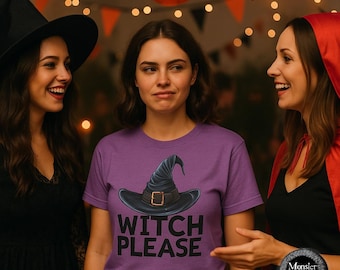 Funny Witch Please Halloween Shirt - Spooky Graphic Tee