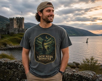 Loch Ness Monster Shirt, Nessie Cryptid Tee, Scotland Folklore Comfort Colors T-Shirt