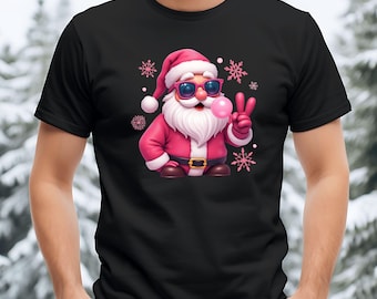 Retro Santa Christmas PNG: Funny Holiday Clipart (Digital Download)