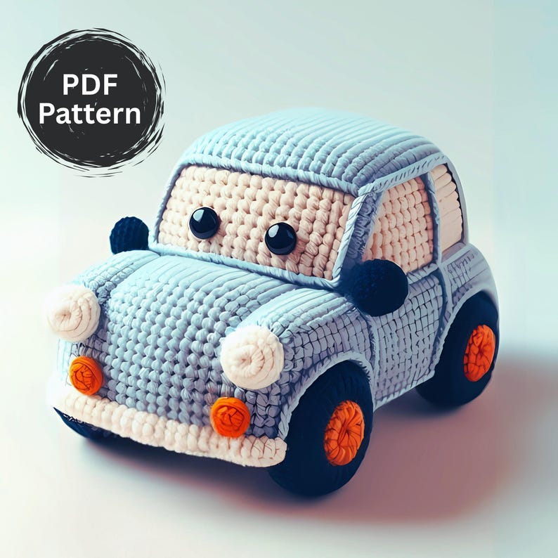 Crochet Crazy Car Amigurumi Pattern PDF – Handmade Toy Gift Tutorial - Etsy