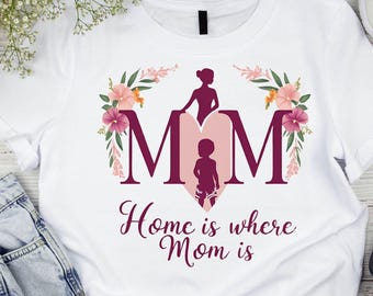 Floral Mom SVG PNG: Mother's Day Shirt Design (Digital Download)