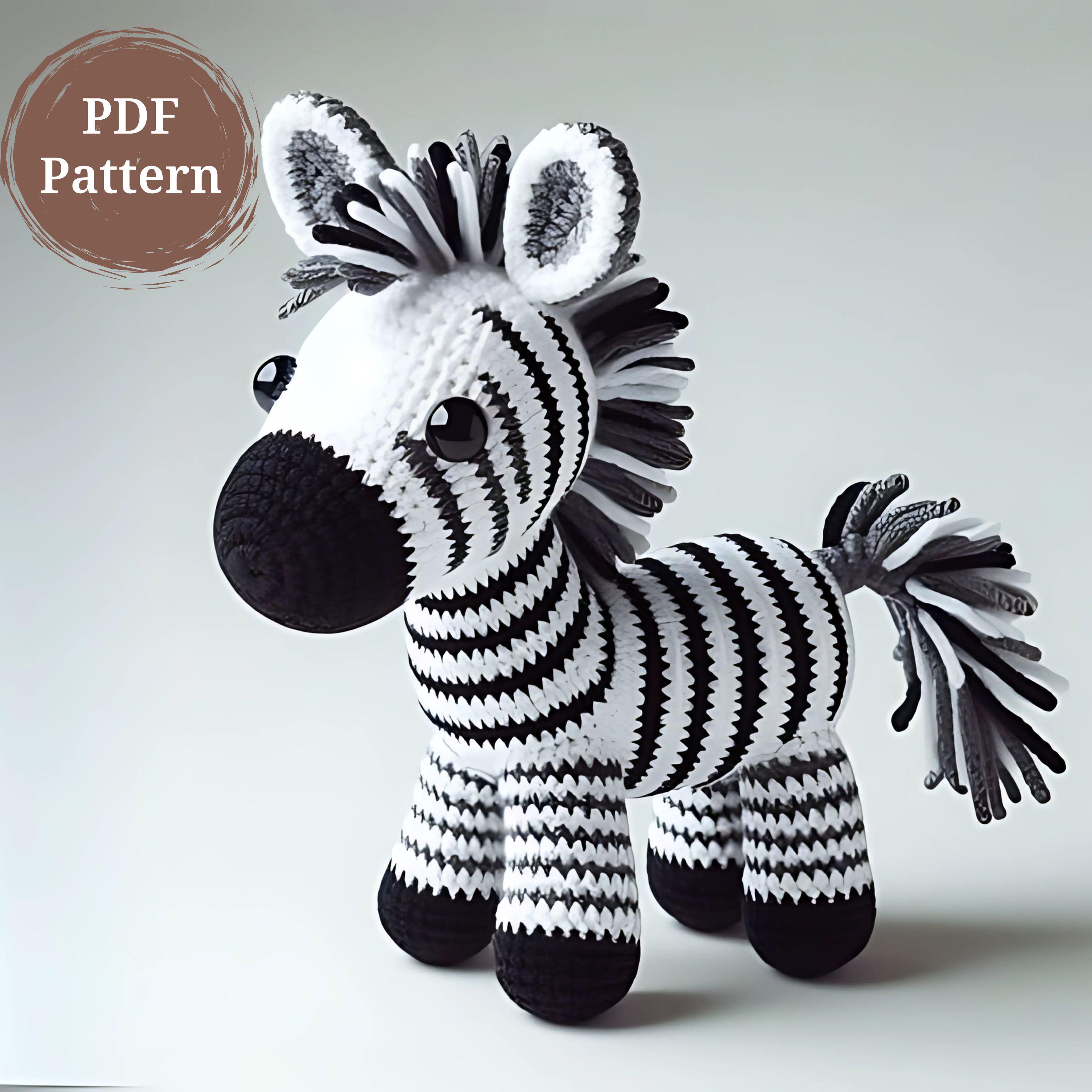 30 Zebra Crochet Patterns for Amigurumi, Blankets, Nursery Decor, and Handmade Gifts 27 Amigurumi Zebra Easy Plushie Toy