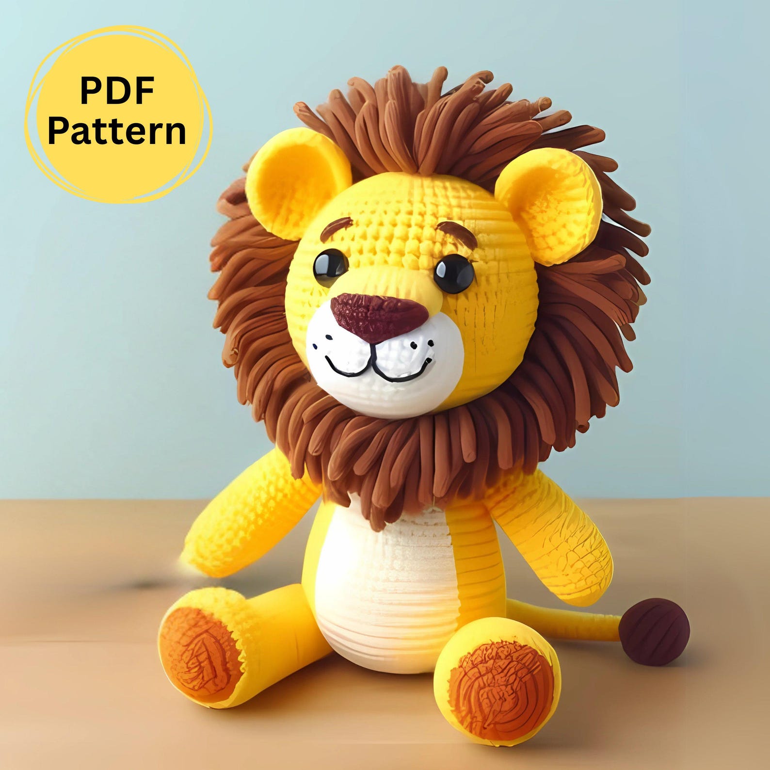 Amigurumi Lion Crochet Pattern PDF: Easy DIY Plushie Tutorial - Etsy