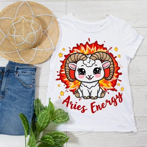 Aries Energy PNG: Zodiac Sublimation Design (Digital Download)