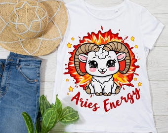 Aries Energy PNG: Zodiac Sublimation Design (Digital Download)