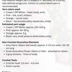 Amigurumi Snowman crochet pattern PDF for DIY toy, handmade gift, nursery decor, easy beginner project, crochet tutorial