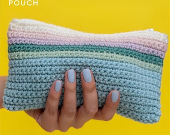 Striped Crochet Pouch Pattern: Beginner-Friendly DIY (PDF Pattern)