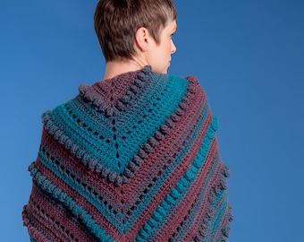 Triangle Shawl Crochet Pattern: Beginner-Friendly Wrap (PDF Pattern)
