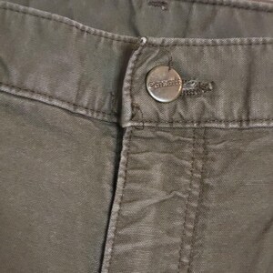 Y2K Carhartt B195 LBR Dungaree Fit Carpenter Double Front Men's Pants VTG 38x34 image 4