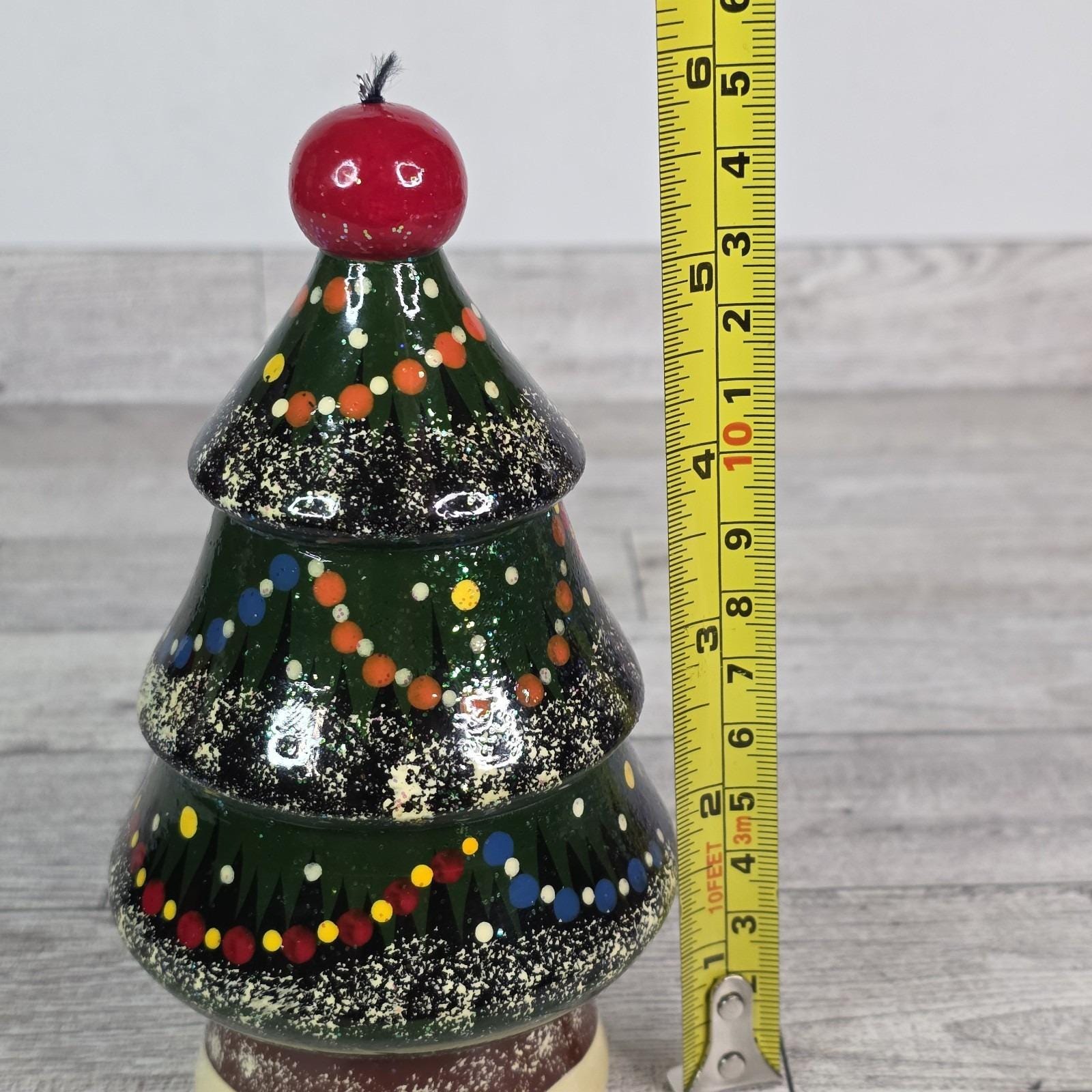 【みっき さま】old ornament ❀ お菓子のようなカワイイ 洋梨さん VTG Handpainted Russian Christmas Tree Ornament Wooden Matreshka