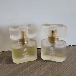 2 Estee Lauder Pure White Linen Eau De Parfum .14 oz Mini Spray Bottles