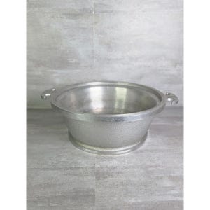 Olla redonda de aluminio fundido Vintage Guardian Service de 25 cm (10 pulgadas) y 3 cuartos de galón (3 cuartos de galón) - No incluye tapa.