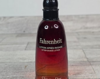 CHRISTIAN DIOR Fahrenheit 1,7oz 50ml Men After shave Lotion Vintage 1996 Used