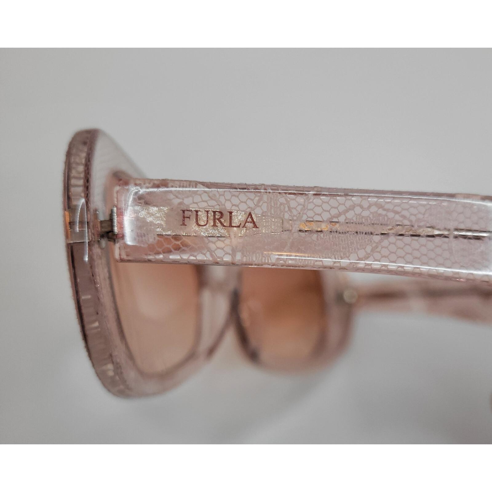 Furla Sunglasses Helen SU4547 Baby Pink Fade Lace Inside VTG 