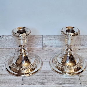 ペア GORHAM ゴーハム スターリングシルバー製 燭台 832 ヴィンテージ Pair Gorham Original Silver Weighted 4