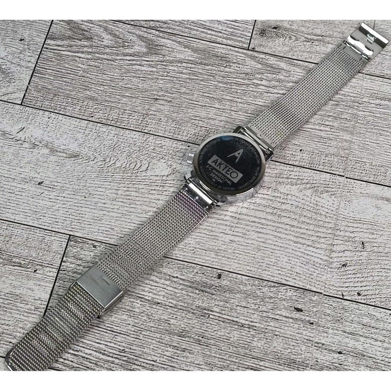 Akteo J.C Mareschal Stainless Steel Watch Dentist France - NEED NEW Battery VTG image 7
