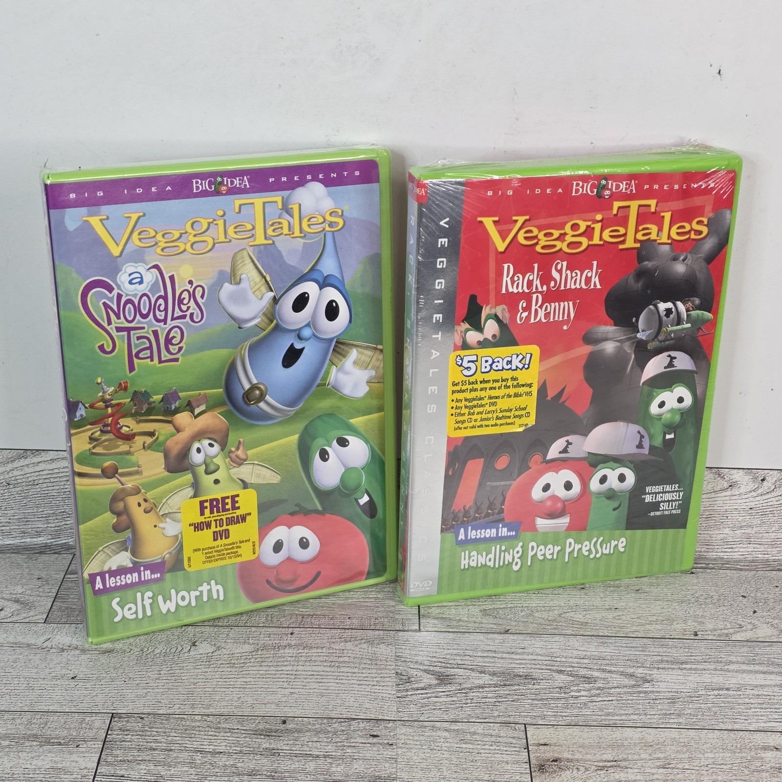 jolly pickles 東京YANKEES　stone davis DVD Lot 2 New Sealed DVD Veggietales Snoodles Tale, Rack Shack & Benny